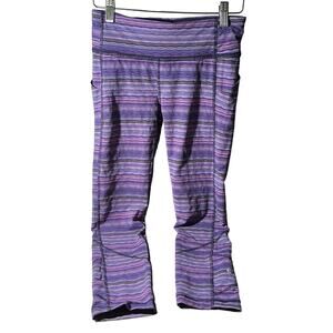 Lululemon Women's Purple Cropped Leggings Size 4